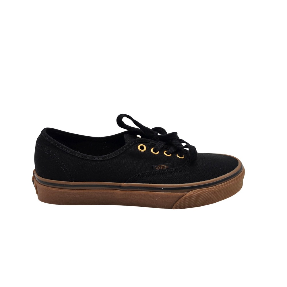 Vans Authentic Classic Womens 7 Black Gum Sneakers Shoes VN000TSVBXH